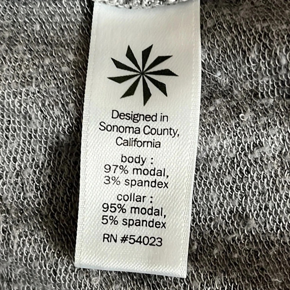 Athleta Studio Wrap Draped Cardigan Heathered Gray - Size XXS - Picture 6 of 7